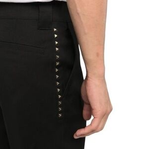 Valentino 21. Rockstud Untitled Chino Trousers Black Size 52IT 42US NWT